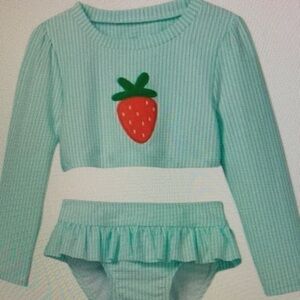 Kids Swim Set with Strawberry Design